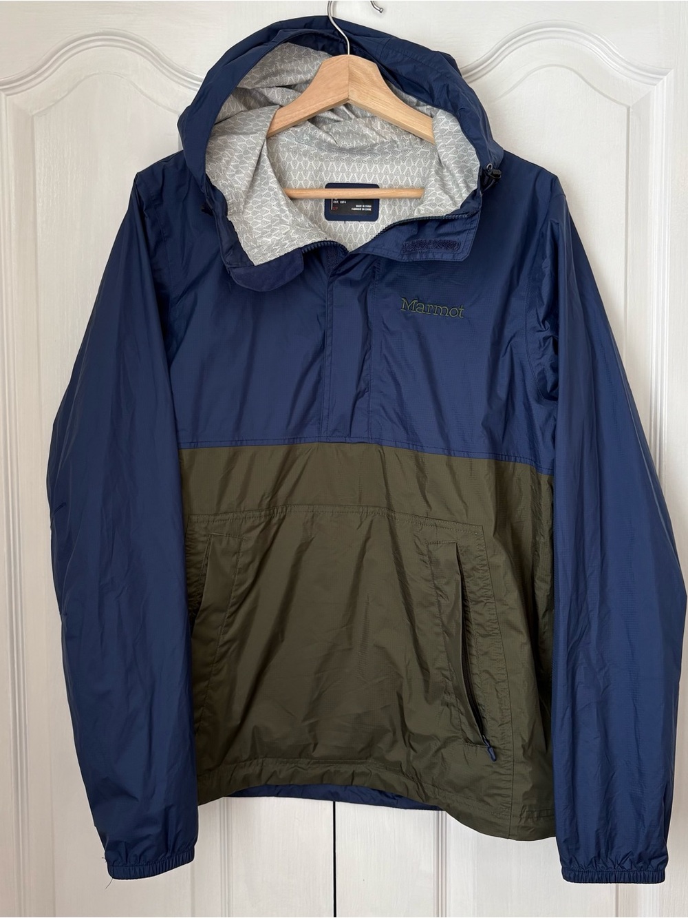 Marmot Colorblock Hooded Anorak Jacket, S 💙